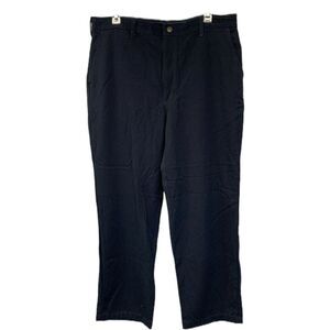 Mens FR Flame Resistant Work Pants Size 38x30 Wool Blend Navy/Black